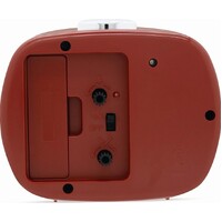 9cm Camille Red Analogue Alarm Clock By ACCTIM image