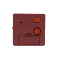 10cm Barber Red Analogue Alarm Clock By ACCTIM image