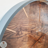 40cm Hancock Oak Modern Wall Clock By Acctim image