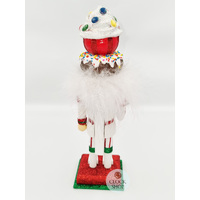 25cm Christmas Nutcracker With Cupcake Hat image