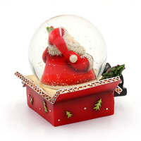 6.4cm Gift Box Figurine Snow Globe- Assorted Designs image