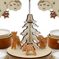21cm Winter Deer Christmas Pyramid image
