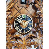 Birds & Leaves 1 Day Mechanical Carved Cuckoo Clock 32cm By HÖNES image