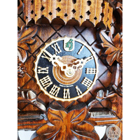Bird & Squirrels 1 Day Mechanical Carved Cuckoo Clock With Dancers 42cm By HÖNES image