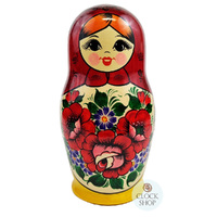 Kirov Russian Dolls- Red Scarf & Yellow Dress (Set Of 10) image