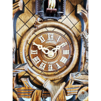 Before The Hunt Battery Carved Cuckoo Clock 50cm By SCHNEIDER image