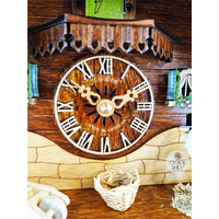 Wood Chopper & Dog Battery Chalet Cuckoo Clock 25cm By SCHNEIDER image