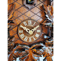 Birds & Leaves 8 Day Mechanical Carved Cuckoo Clock 39cm By SCHNEIDER image