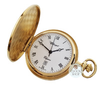 41mm Gold Unisex Pocket Watch With Pattern By CLASSIQUE (Roman) image
