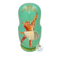 Ballerina Russian Dolls- Green 11cm (Set Of 5) image