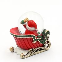 7cm Santa In Sleigh Snow Globe- Assorted Designs image