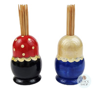 Russian Dolls Toothpick Holder 6cm- Assorted Designs image