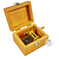 Wooden Hand Crank Music Box- Coloured Block Design (Beethoven- Fur Elise) image