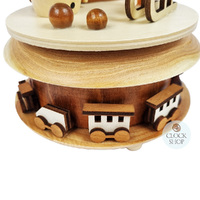19.5cm Snowman Wooden Music Box (Let It Snow) image