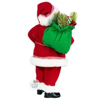 38cm Standing Santa Claus Holding Sack Of Presents image