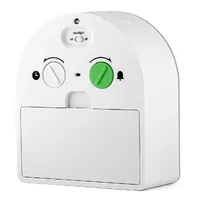 9.7cm White Time Teacher Analogue Alarm Clock By BRAUN image