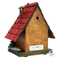 22cm Chalet Weather House With Santa & Snowman By TRENKLE image