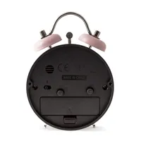 12cm Shefford Dusty Rose Double Bell Analogue Alarm Clock By ACCTIM image