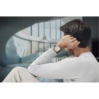 39.5mm Vintage Classic Mens Swiss Quartz Watch With White Chronograph Dial & Black Leather Band By WENGER image