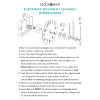 Euroshaft Step Clock Movement By TAKANE (13mm Shaft) image