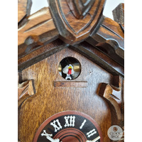 Goat & Marmot 1/4 Hour 1 Day Mechanical Carved Cuckoo Clock 28cm By TRENKLE image