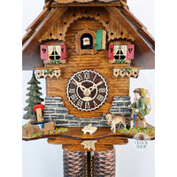 Clock Peddler 8 Day Mechanical Chalet Cuckoo Clock 27cm By TRENKLE image