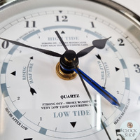 17cm Black Quartz Time & Tide Clock By FISCHER image