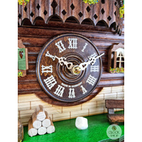 Deer & Dancers Battery Chalet Cuckoo Clock 29cm By TRENKLE image