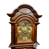 210cm Walnut Grandfather Clock With Triple Chime By SCHNEIDER image