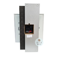 36cm Two-Tone Black and Silver Wall Clock With Square Dial By AMS image