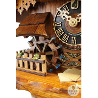 Shingle Cutter & Water Wheel 1 Day Mechanical Chalet Cuckoo Clock With Dancers 36cm By HÖNES image