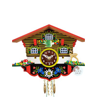 Swiss House Battery Chalet Kuckulino With Swinging Doll 14cm By TRENKLE image