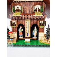 23cm Chalet Weather House with Deer By TRENKLE image