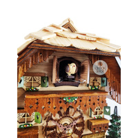 Black Forest Battery Chalet Cuckoo Clock 22cm By Trenkle image
