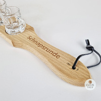 Schnapps Serving Board With 6 Glasses image