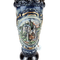 Blue Neuschwanstein Castle Wheat Beer Mug 0.5L BY KING image