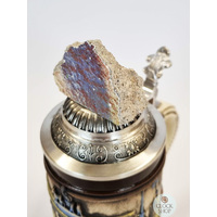 Checkpoint Charlie Beer Stein With Genuine Berlin Wall Piece On Lid 0.5L By Thewalt 1893 image