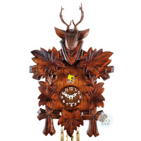 5 Leaf & Deer Battery Carved Kuckulino 18cm By TRENKLE  image