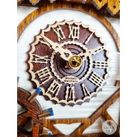 Wood Chopper & Water Wheel Battery Chalet Cuckoo Clock 34cm By TRENKLE image
