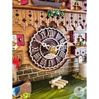 Girl & Geese Battery Chalet Table Cuckoo Clock 22cm By TRENKLE image