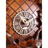 5 Leaf & Bird 8 Day Mechanical Carved Cuckoo Clock 40cm By TRENKLE image