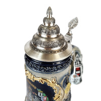 Germany Coat Of Arms & Alpine Flowers Beer Stein 0.5L By KING image
