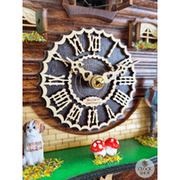 Heidi House Battery Chalet Cuckoo Clock With Moving Goats 22cm By TRENKLE image