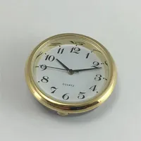 3.5cm Gold Clock Insert With White Dial & Arabic Numerals image