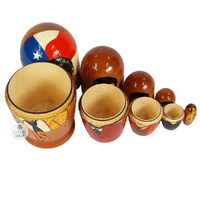 Elvis Russian Dolls- Brown 11cm (Set Of 5) image