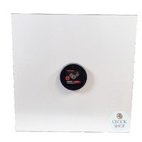 40cm Kensington Station Square Glass Wall Clock By AMS  image
