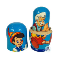 Pinocchio Russian Dolls- Blue 11cm (Set Of 5) image