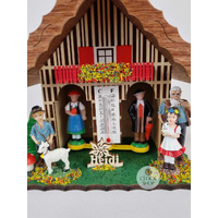 13cm Chalet Weather House Tudor Style With Heidi By TRENKLE image