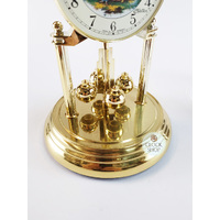 23cm Gold Anniversary Clock With Victorian Era Painting By HALLER image