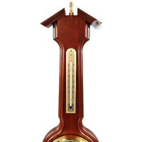 55cm Cherry Traditional Weather Station With Barometer, Thermometer & Hygrometer By FISCHER image